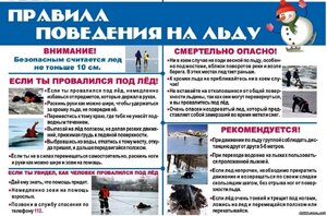 ПРАВИЛА ПОВЕДЕНИЯ В ПЕРИОД СТАНОВЛЕНИЯ ЛЬДА
