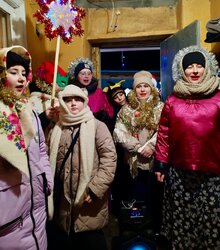Традиционные рождественские колядки в селе Весь