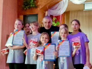 Отчетный концерт детского танцевального ансамбля села Весь.
