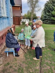 Патриотическая акция по поздравлению ветеранов в селе Красное.