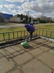 Субботник в селе Весь