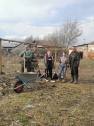 Благодарность жителям с.Весь за работу по благоустройству территории, прилегающей к клубу с.Весь.