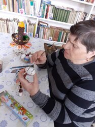 Творческая мастерская к празднику Светлой Пасхе в доме культуры с.Омутское