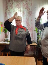 Тематическая беседа в доме культуры с.Красное ко Дню пионерской организации