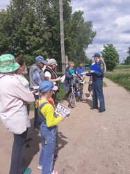 Профилактическая беседа по противопожарной безопасности в селе Крапивье