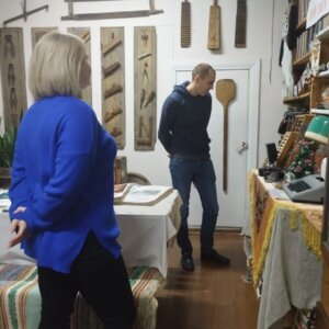 Комната крестьянского быта в клубе с.Крапивье.