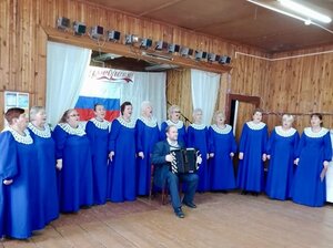 Концертная программа ко дню защитника Отечества в клубе села Крапивье.