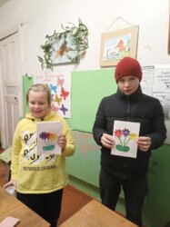 Мастер-класс по изготовлению открытки ко Дню Матери в ДК с.Глебовское